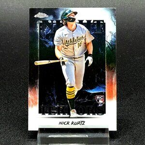 2025 Nick Kurtz RC Topps Chrome Update Night Terrors Athletics